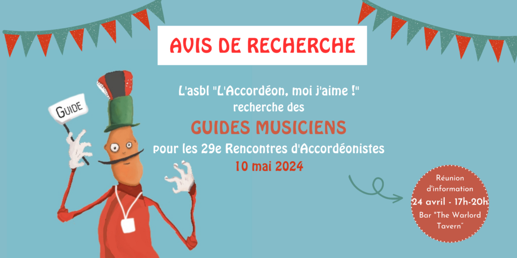 Guidez nos musiciens sur le terrain !